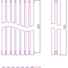 Отопительный радиатор Сунержа Эстет-00 1200х315 7 секций Без покрытия