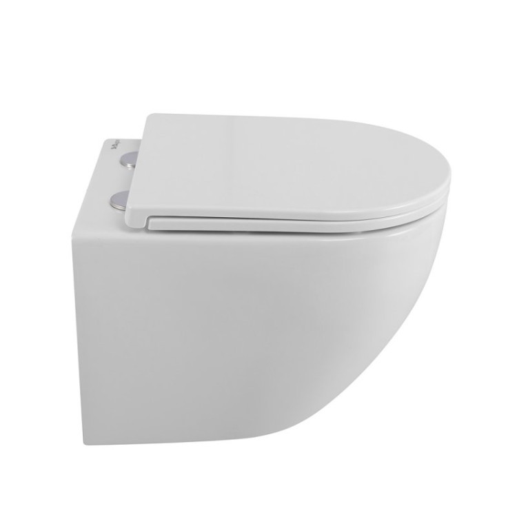 Унитаз подвесной с сиденьем BelBagno UNO + Система инсталляции для унитазов с кнопкой смыва BB014-SR-BIANCO Cezares BB3105CHR/SC/BB002-80/BB014-SR-BIANCO