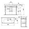 Раковина Laufen Pro S 105 8.1396.6