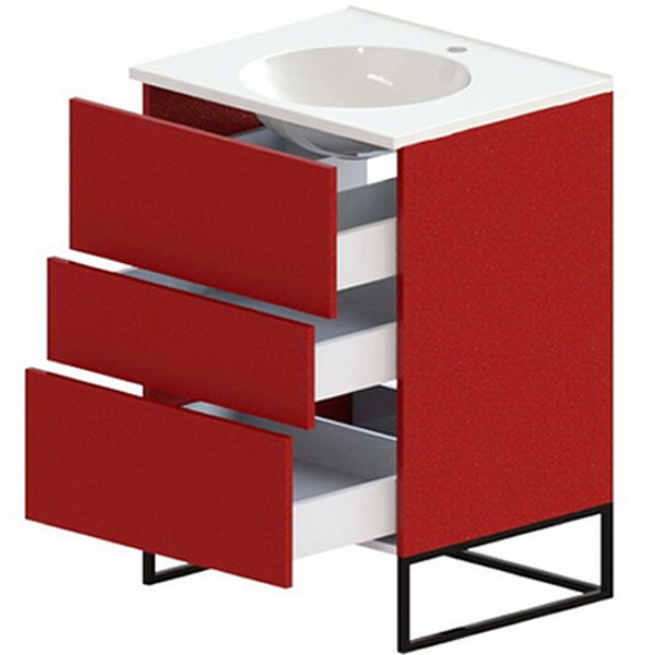 Тумба с раковиной Astra Form Лофт 60 3 ящика