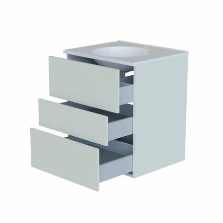 Тумба с раковиной Astra Form Лофт 60 3 ящика