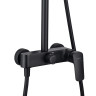 Душевая система 3jet 250мм Aquatek, матовый черный AQ2060MB