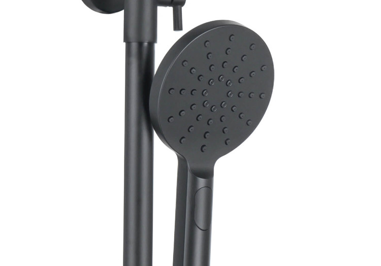 Душевая система 3jet 250мм Aquatek, матовый черный AQ2060MB