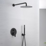 Set 3 в 1 душевой комплект Aquatek, матовый черный AQ1172MB БЕТТА