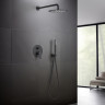 Set 3 в 1 душевой комплект Aquatek, матовый черный AQ1172MB БЕТТА