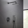 Set 3 в 1 душевой комплект Aquatek, матовый черный AQ1172MB БЕТТА