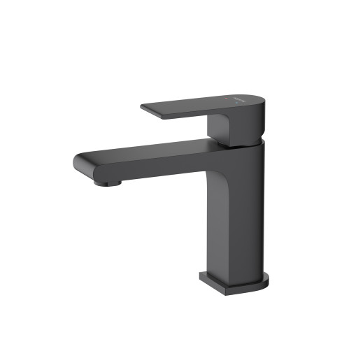 Смеситель для раковины 103, без донного клапана Aquatek, матовый черный AQ1410MB ЛИРА