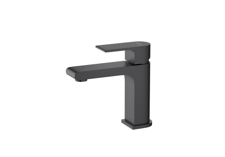 Смеситель для раковины 103, без донного клапана Aquatek, матовый черный AQ1410MB ЛИРА