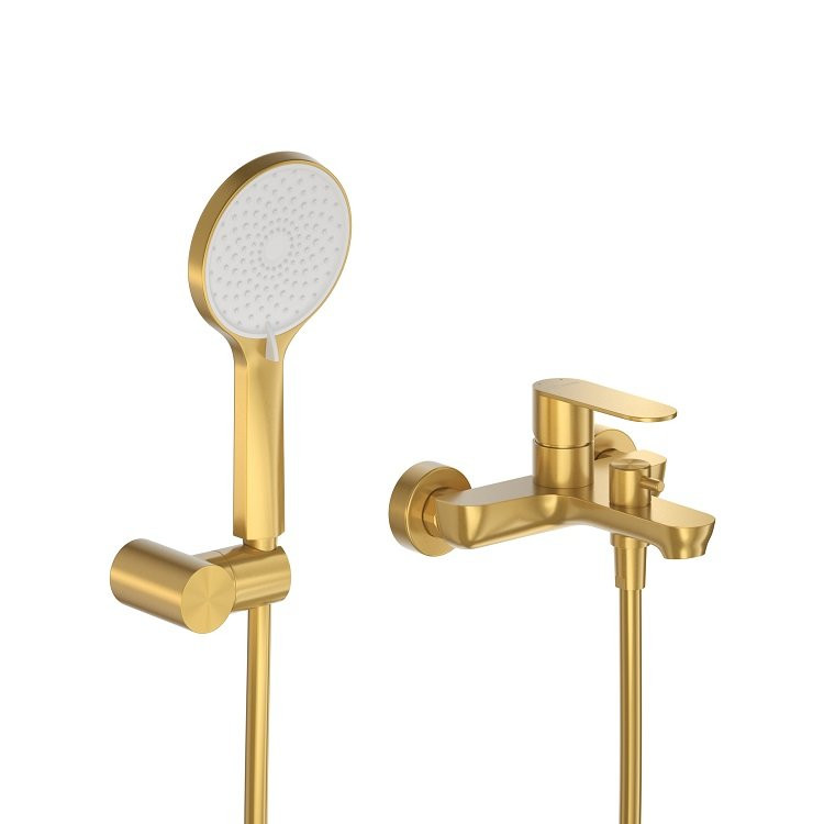 Смеситель для ванны и душа в комплекте с ручным душем, шлангом и держателем Cezares STYLUS-VD-NOP