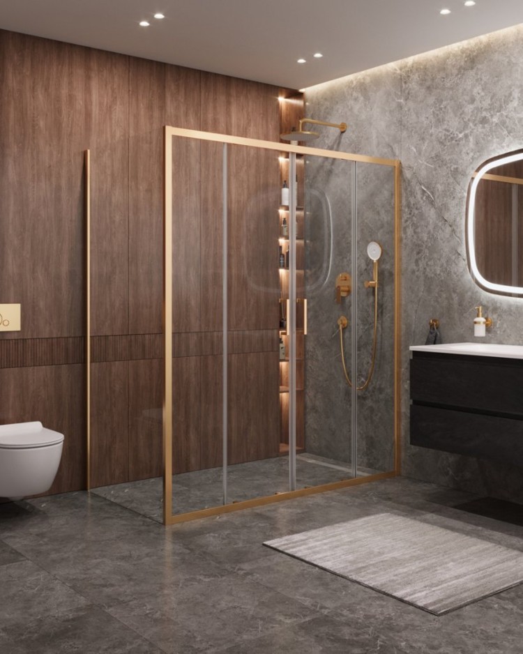 Душевой уголок MOLVENO-AH-2/1 Cezares MOLVENO-AH-2/1-170/90-C-GM-IV