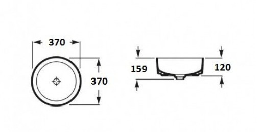 Раковина-чаша Roca Inspira Round 37 32752R000