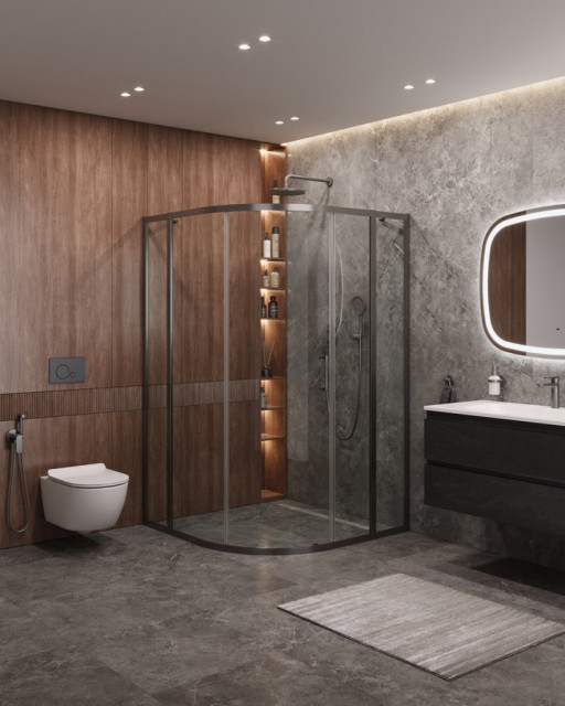 Душевой уголок MOLVENO-R-11 Cezares MOLVENO-R-11-100+20-P-Cr