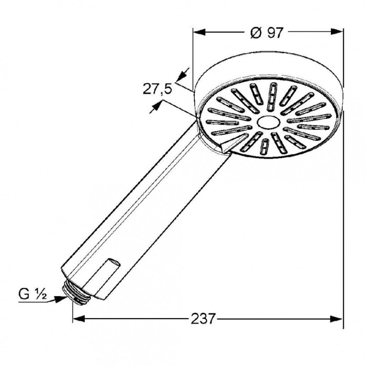 Ручной душ Kludi A-Qa 6560005-00