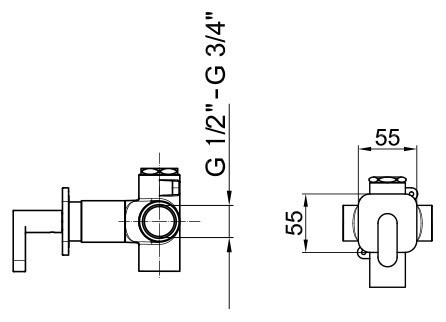Вентиль запорный Webert Living LV690101