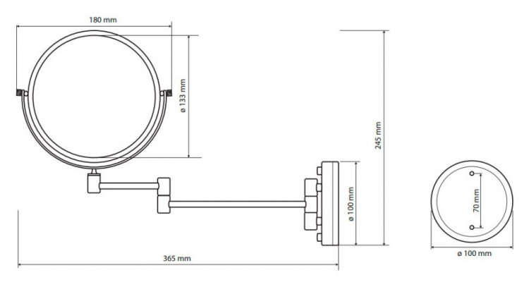 Косметическое зеркало Bemeta 106301705