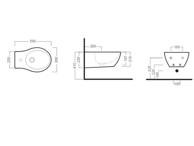 Биде Hatria Nido YOUO