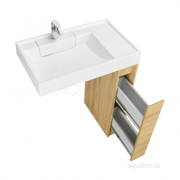 Тумба под раковину AQUATON Лондри 20 Дуб Сантана без фасада 1A267101LH0C0