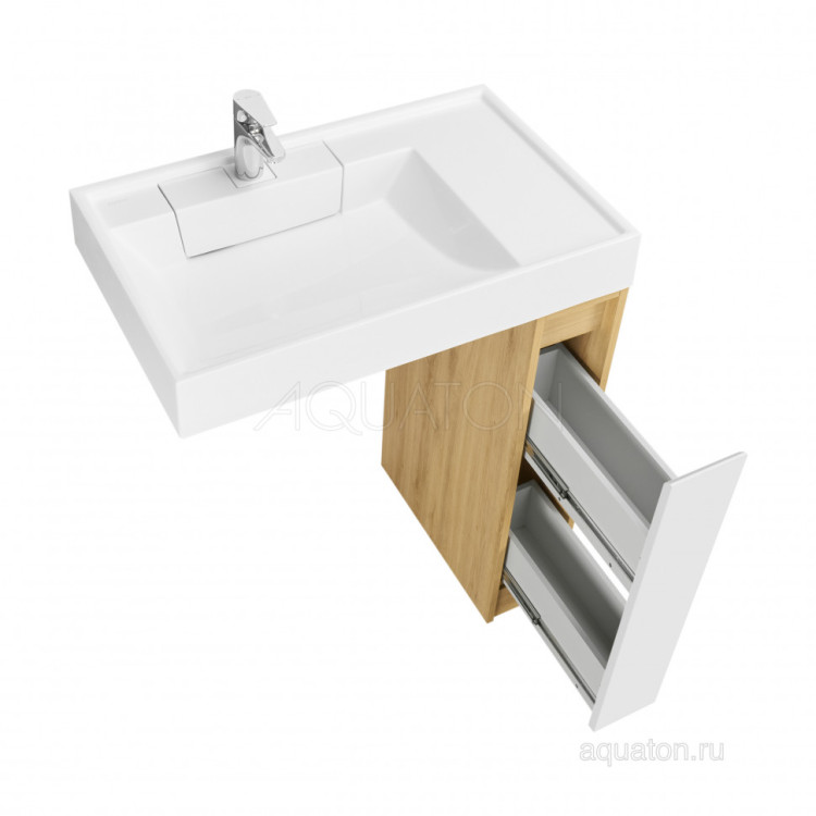 Тумба под раковину AQUATON Лондри 20 Дуб Сантана без фасада 1A267101LH0C0