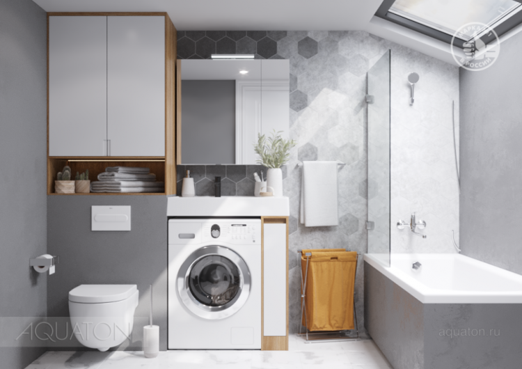 Тумба под раковину AQUATON Лондри 20 Дуб Сантана без фасада 1A267101LH0C0