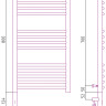Полотенцесушитель электрический Сунержа Богема 3.0 выгнутая 800х400 МЭМ левый Без покрытия