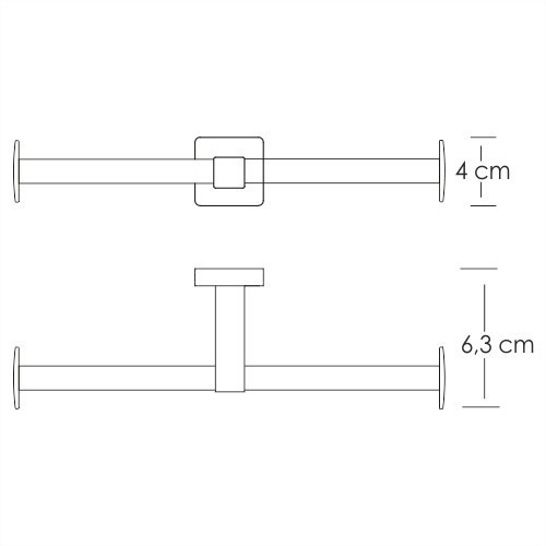 WasserKRAFT Lippe K-6596D Держатель туалетной бумаги двойной