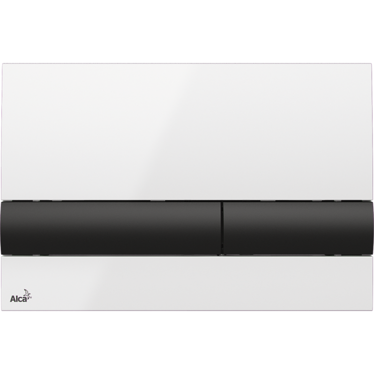 Кнопка управления для скрытых систем инсталляции, белый/черный Alcadrain M1710-8