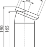 Колено для унитаза 22° Alcadrain A90-22