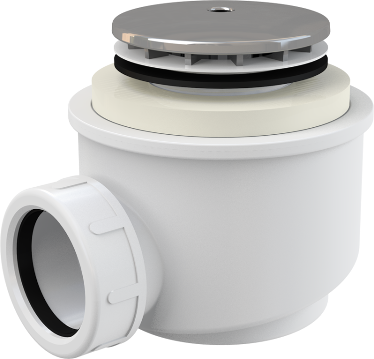 Сифон для душевого поддона, хром Alcadrain A47CR-50