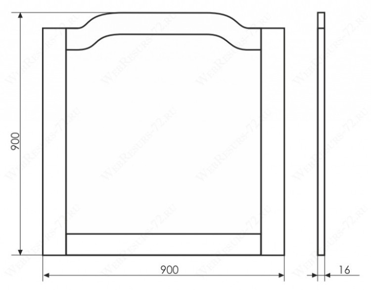 Зеркало Comforty Версаль 90