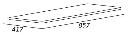 Столешница из керамогранита 900x460x20 Cezares KEP-90-MGL