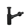 Сифон для умывальника DN32 DESIGN круглый, черный-мат Alcadrain A400BLACK