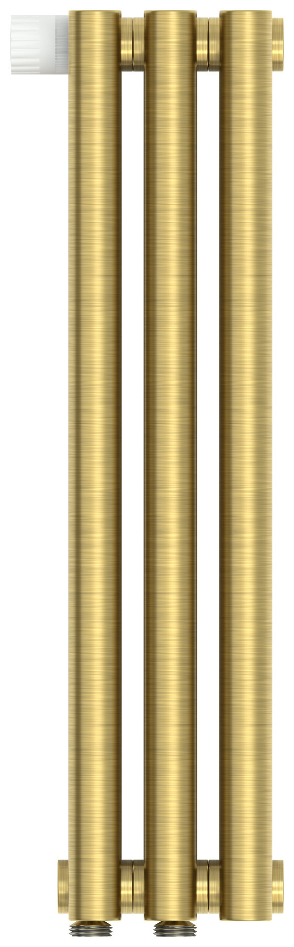 Отопительный радиатор Сунержа Эстет-0 EU50 левый 500х135 3 секции Состаренная латунь