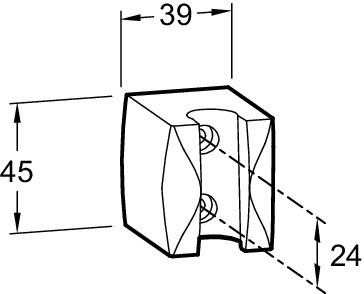 Держатель настенный ABS фиксированный Jacob Delafon E75063-CP
