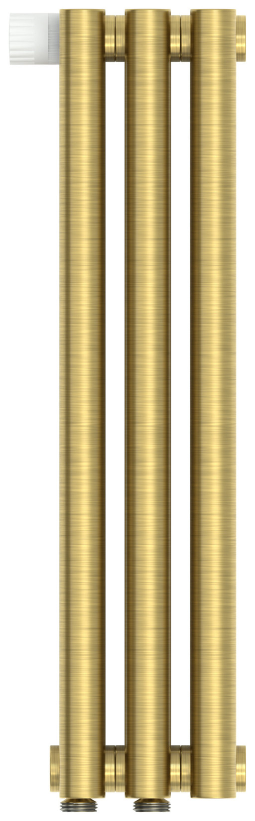 Отопительный радиатор Сунержа Эстет-1 EU50 левый 500х135 3 секции Состаренная латунь