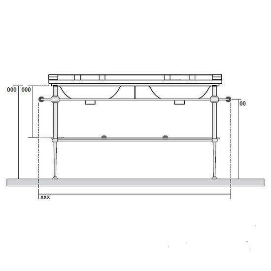 Консоль Kerasan Waldorf 9195K1cr