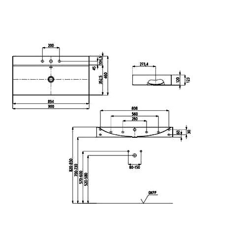 Раковина Kaldewei Silenio 904406013001