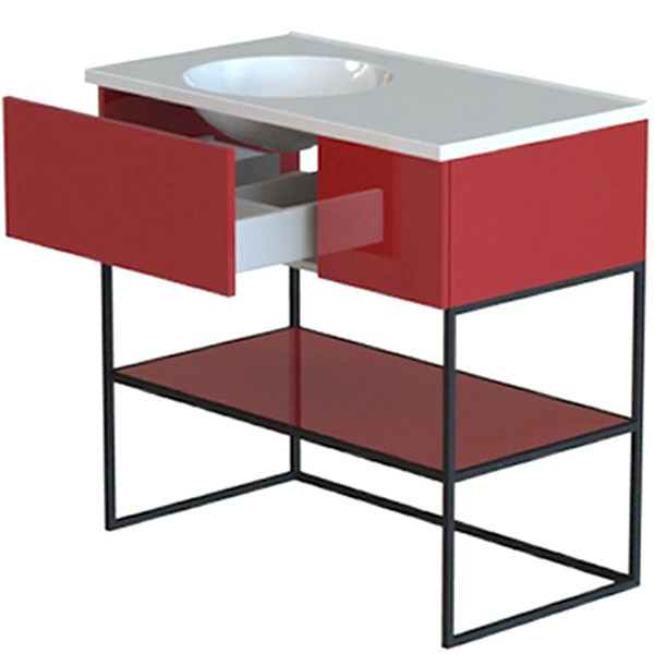 Тумба с раковиной Astra Form Лофт 90 1 ящик