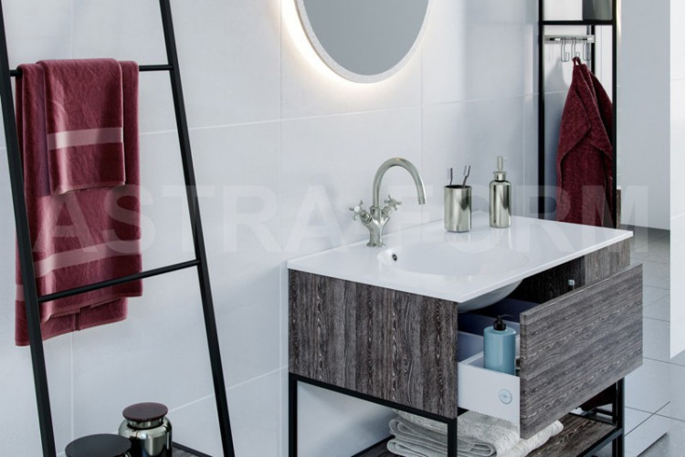 Тумба с раковиной Astra Form Лофт 90 1 ящик