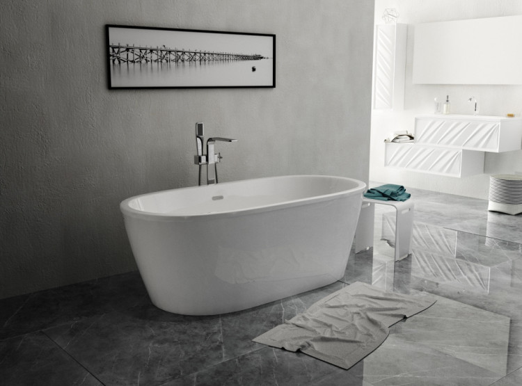 Ванна акриловая отдельностоящая 1Marka TONDO 174*80