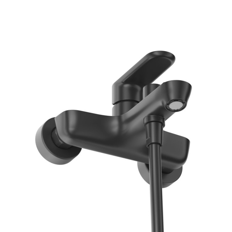 Смеситель для ванны и душа в комплекте с ручным душем, шлангом и держателем Cezares STYLUS-VD-BORO