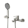 Смеситель для ванны и душа в комплекте с ручным душем, шлангом и держателем Cezares STYLUS-VD-BORO