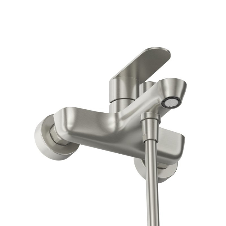 Смеситель для ванны и душа в комплекте с ручным душем, шлангом и держателем Cezares STYLUS-VD-BORO