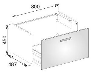 Тумба под раковину Keuco Royal Universe 32760270000