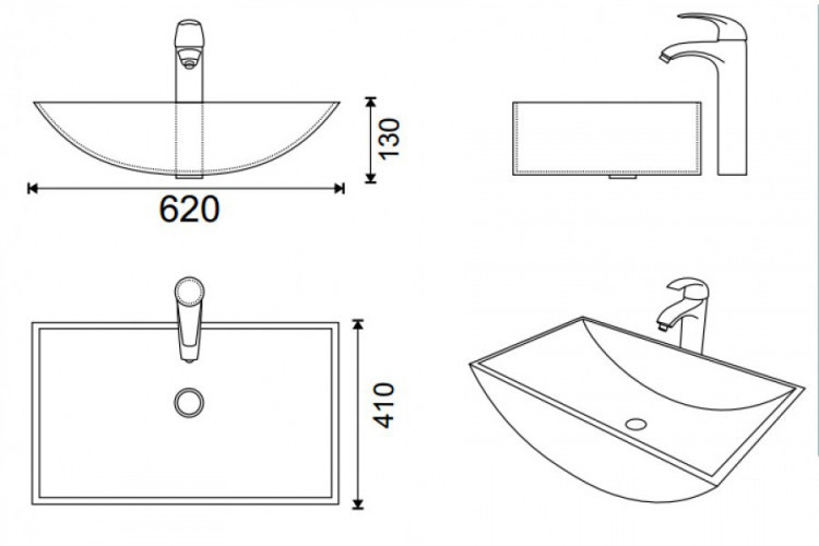 Раковина-чаша Kolpa San Keli San