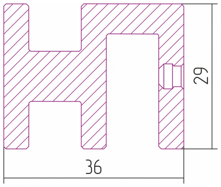 Вешалка Сунержа Каньон AL для ЭДР Космополит Алюминий