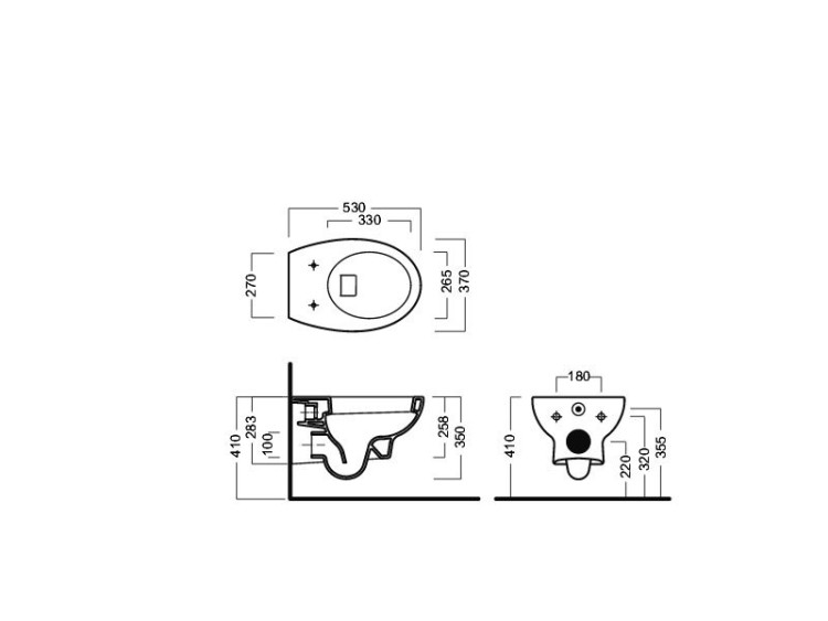Унитаз Hatria Erika Pro YXBS подвесной