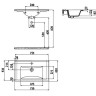 CREAVIT Раковина SU075 мебельная (45*75см)
