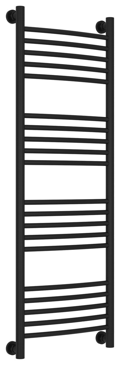 Полотенцесушитель водяной Сунержа Богема+ выгнутая 1200х400 Матовый чёрный