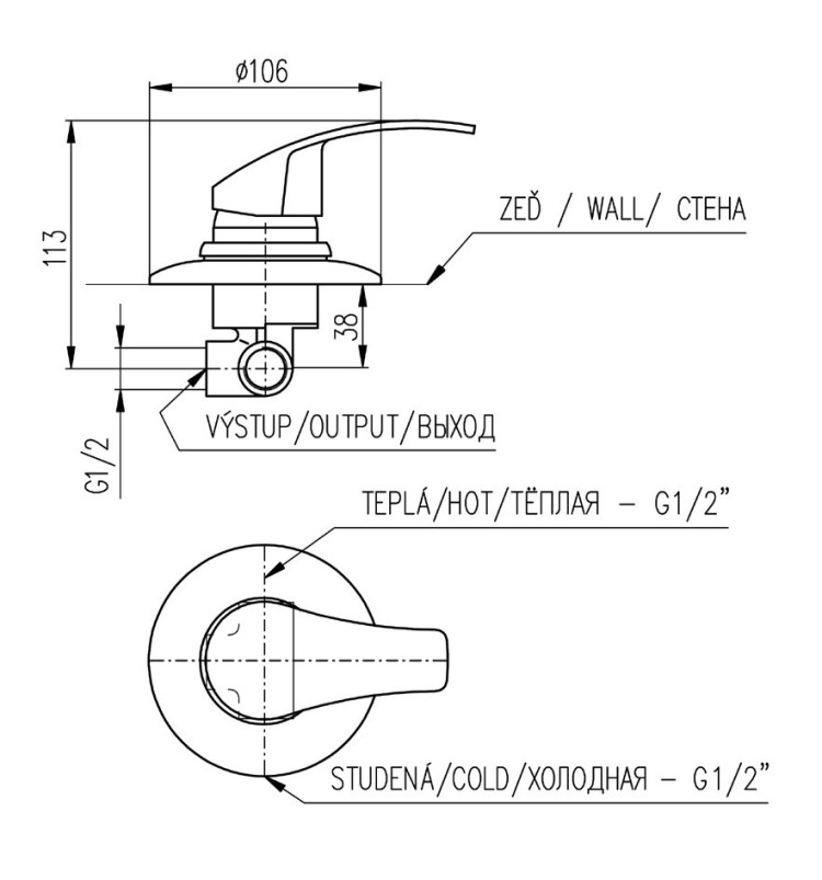 Смеситель Rav Slezak Kongo K083