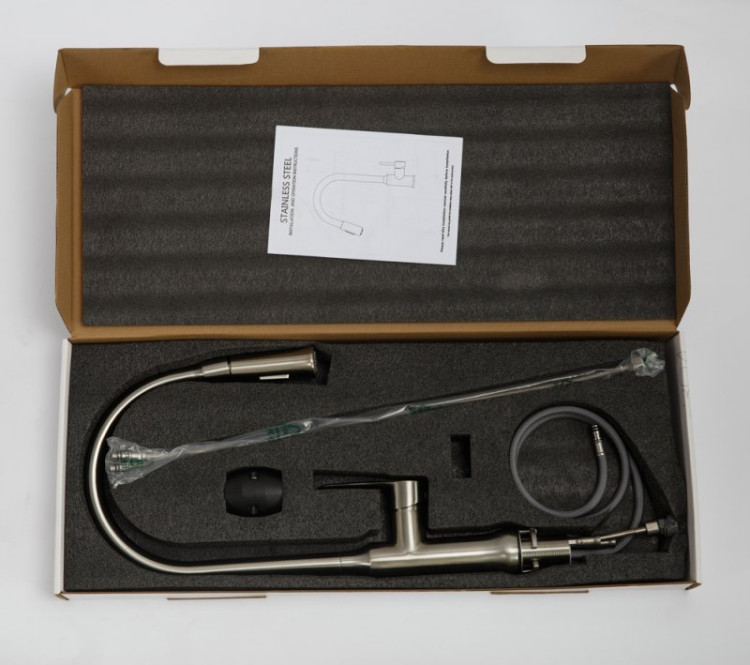 Смеситель для кухни двухрежимный BelBagno BB-LAM38-IN